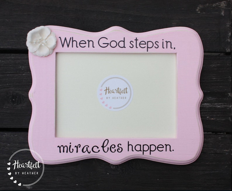 Baptism Picture Frame Christening Gift New Baby Picture Etsy