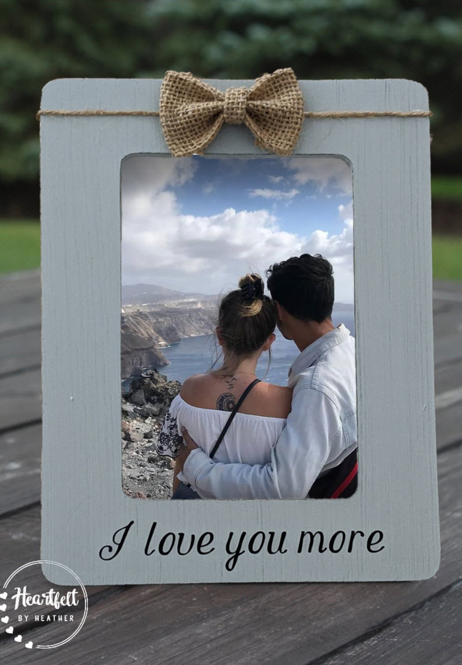 I Love You More Picture Frame Custom Picture Frame for Etsy