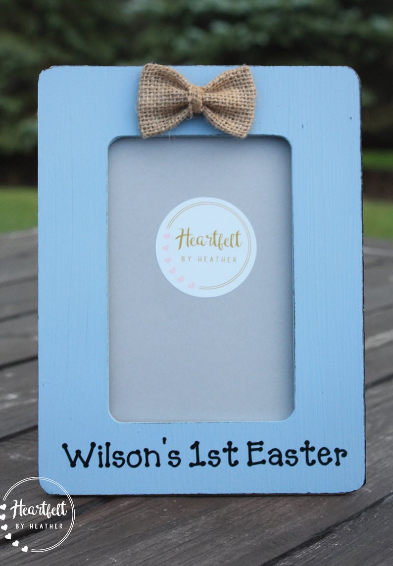 New Baby Gift Baby/'s First Easter Frame Baby Easter Picture Frame Personalized Picture Frames Baby Easter Gift Easter Frame