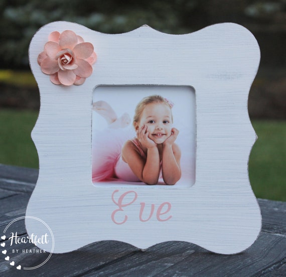 Baby Photo Frame with Bow for Pictures 2 x 3 Blue