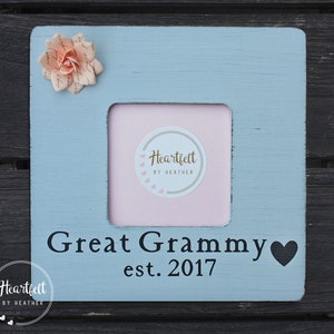 Custom Great Grammy Frame - Great Grandma Picture Frame - Personalized Gift for Great Grammy - Great Grandmother Gift