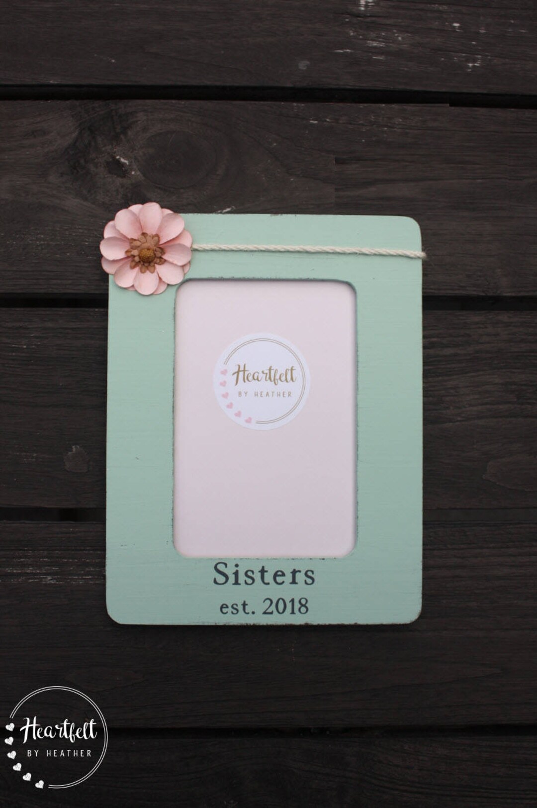 Sister Frame Custom Picture Frame With Flower Sister Picture Frame Big