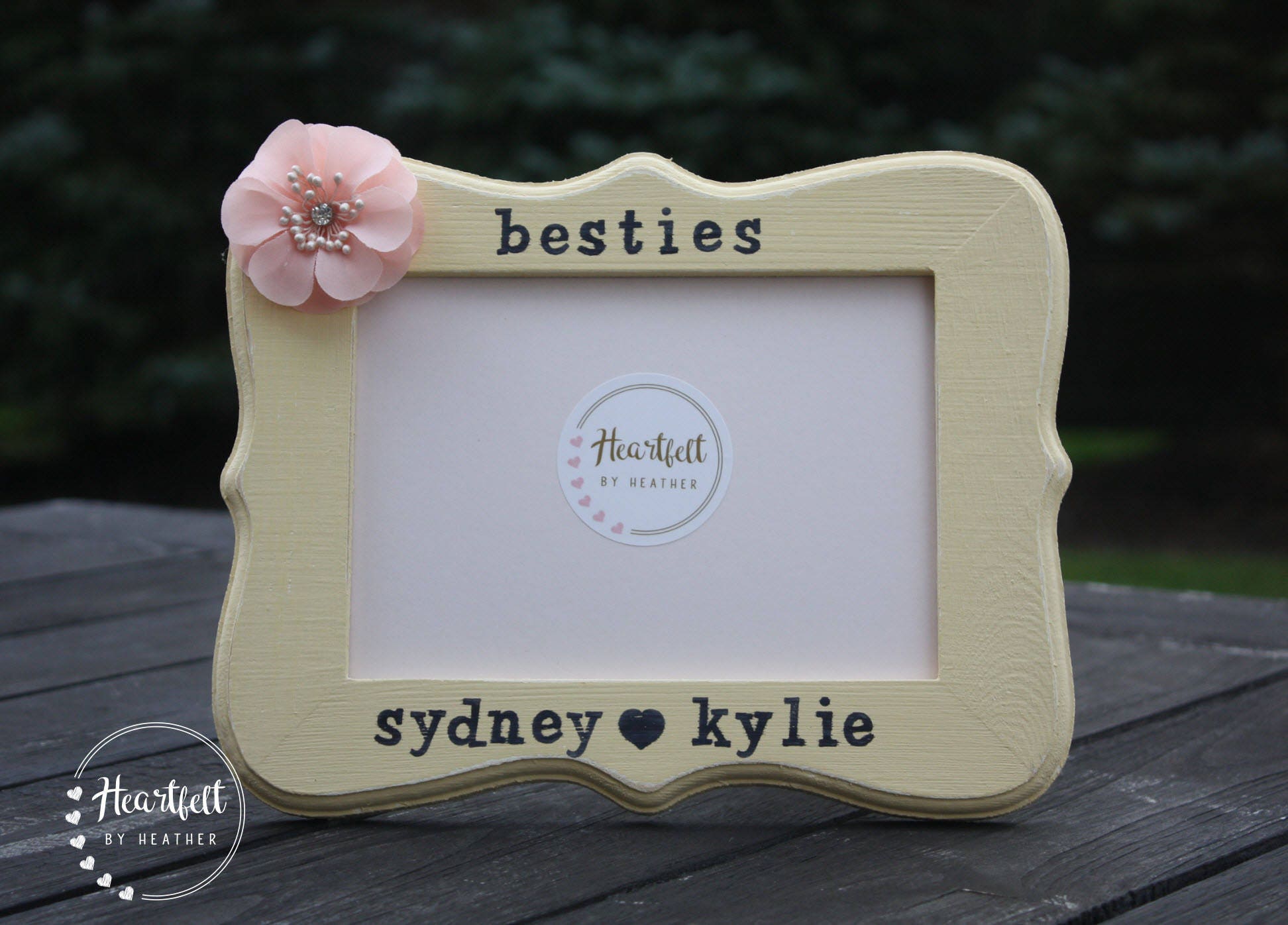 Best Friends Picture Frame Personalized Besties Photo Frame Etsy
