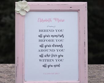 Daughter Graduation Gift Personalized High School Graduation Gift College Graduation Gift for Her Graduation Poem