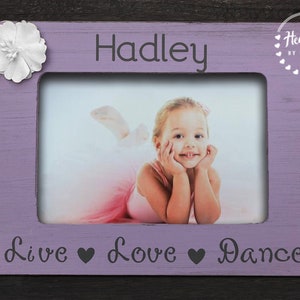 Tanzgeschenke für Mädchen - Ballettgeschenke für Tochter - Personalisierter Tanz bilderrahmen - Tochter Geschenk von Mama - Tanzteam Bilderrahmen
