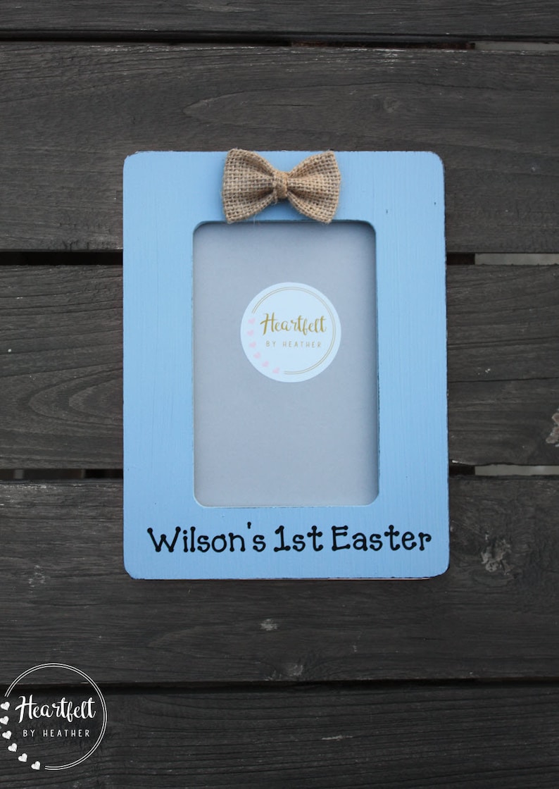 New Baby Gift Baby/'s First Easter Frame Baby Easter Picture Frame Personalized Picture Frames Baby Easter Gift Easter Frame