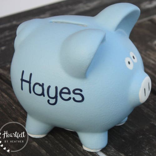 Piggy Bank for Kids Personalized Piggy Bank Boy Custom Etsy