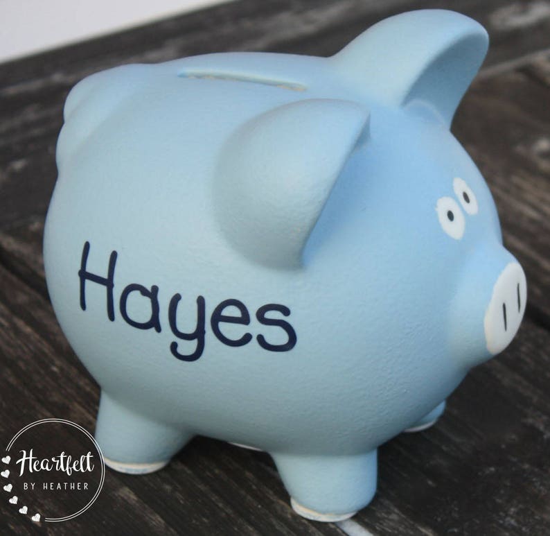 Piggy Bank for Kids Personalized Piggy Bank Boy Custom Etsy