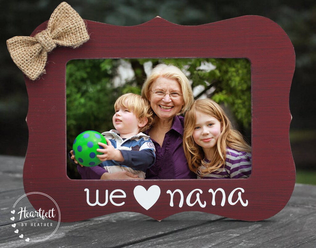Cornice Portafoto Rotante Con Scritta "You Have Loved Me Since I Was": Idea Regalo Per Mamma E Nonna, Per Foto 10x15 Cm, Legno Vintage