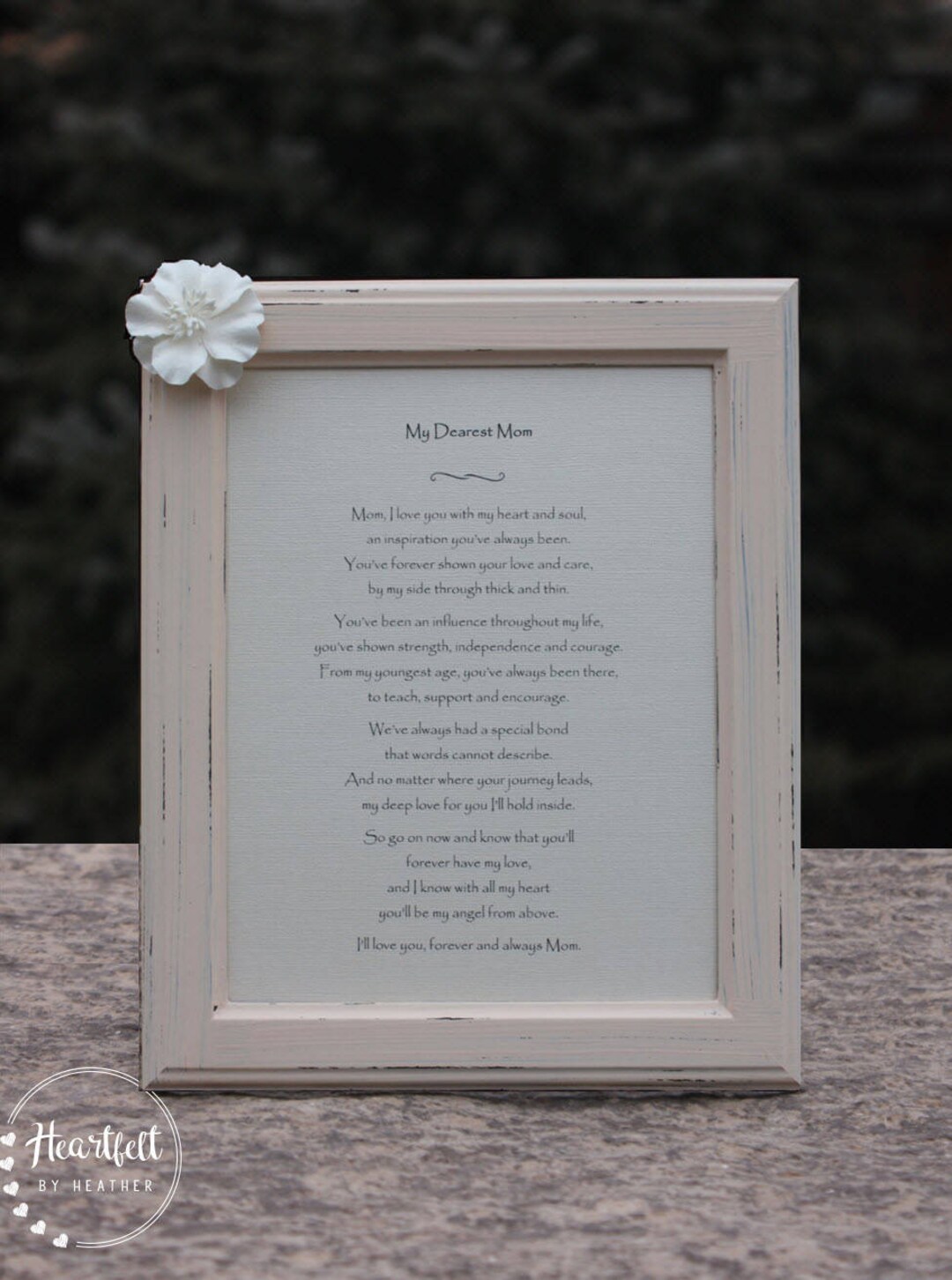 Memorial Poem Memorial Gift for Mom Custom Poetry Gift Memorial Gift