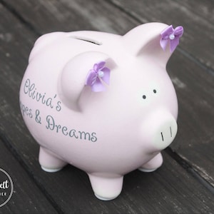 Personalized Piggy Bank - Custom Piggy Bank - Unique Baby Gift for Girl or Boy - Baby Girl Piggy Bank - New Baby Gift - Custom Baby Gift