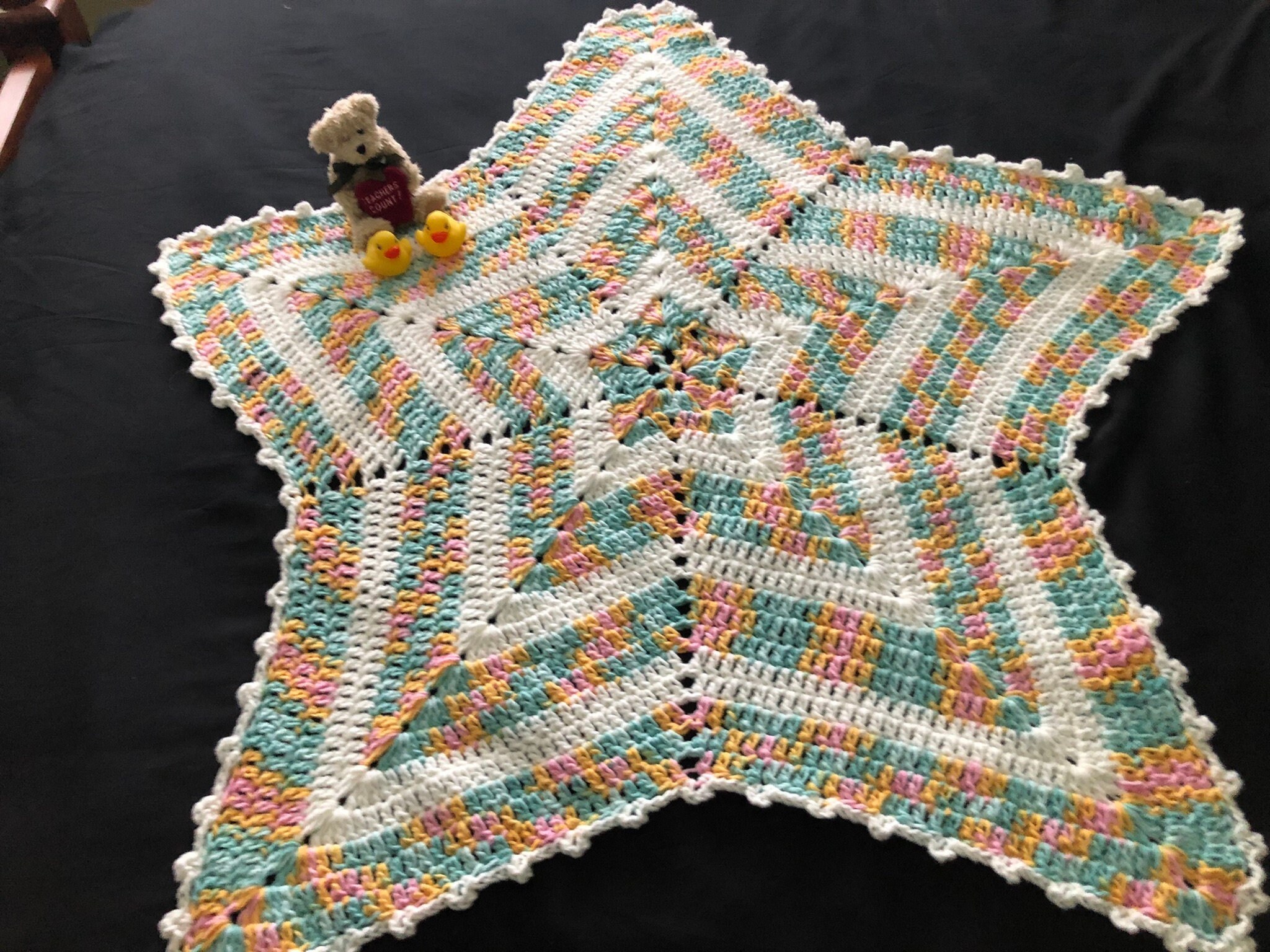 Crochet Crib Blanket - Etsy