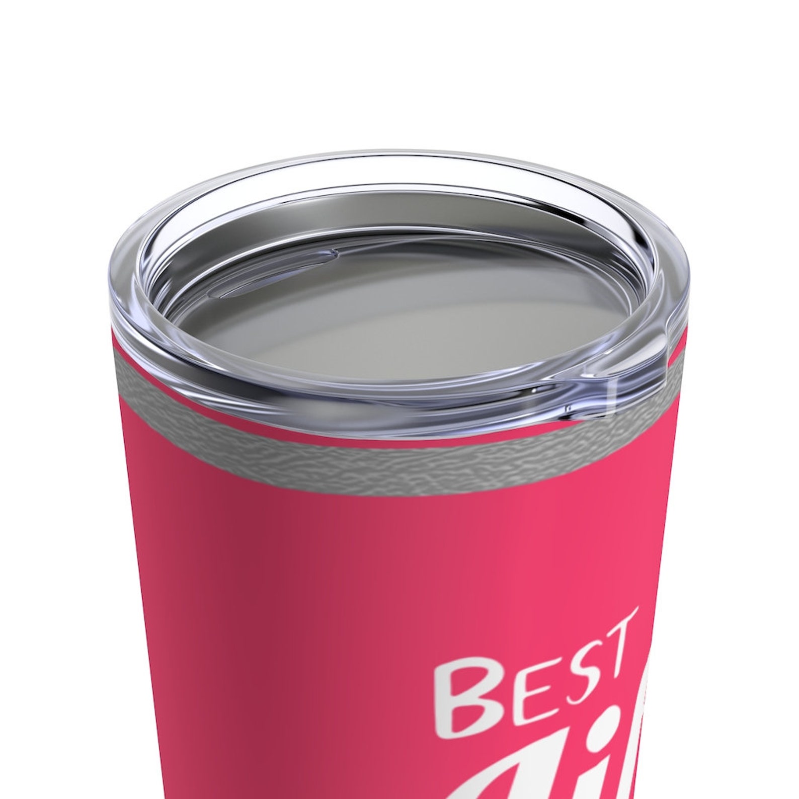 LDC Tumbler 20oz Dishwasher Safe Custom Name Hi Viz Pink Etsy