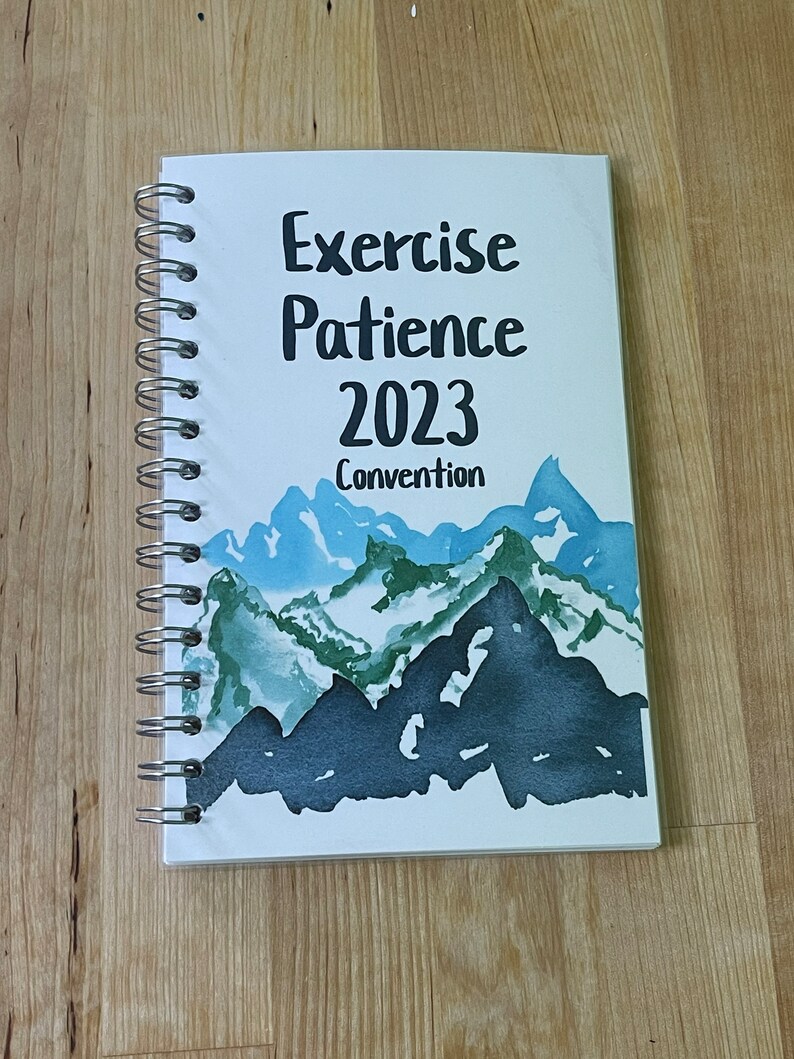 2023 Exercise Patience Convention Jw Notebooks Jw Gift Best Etsy