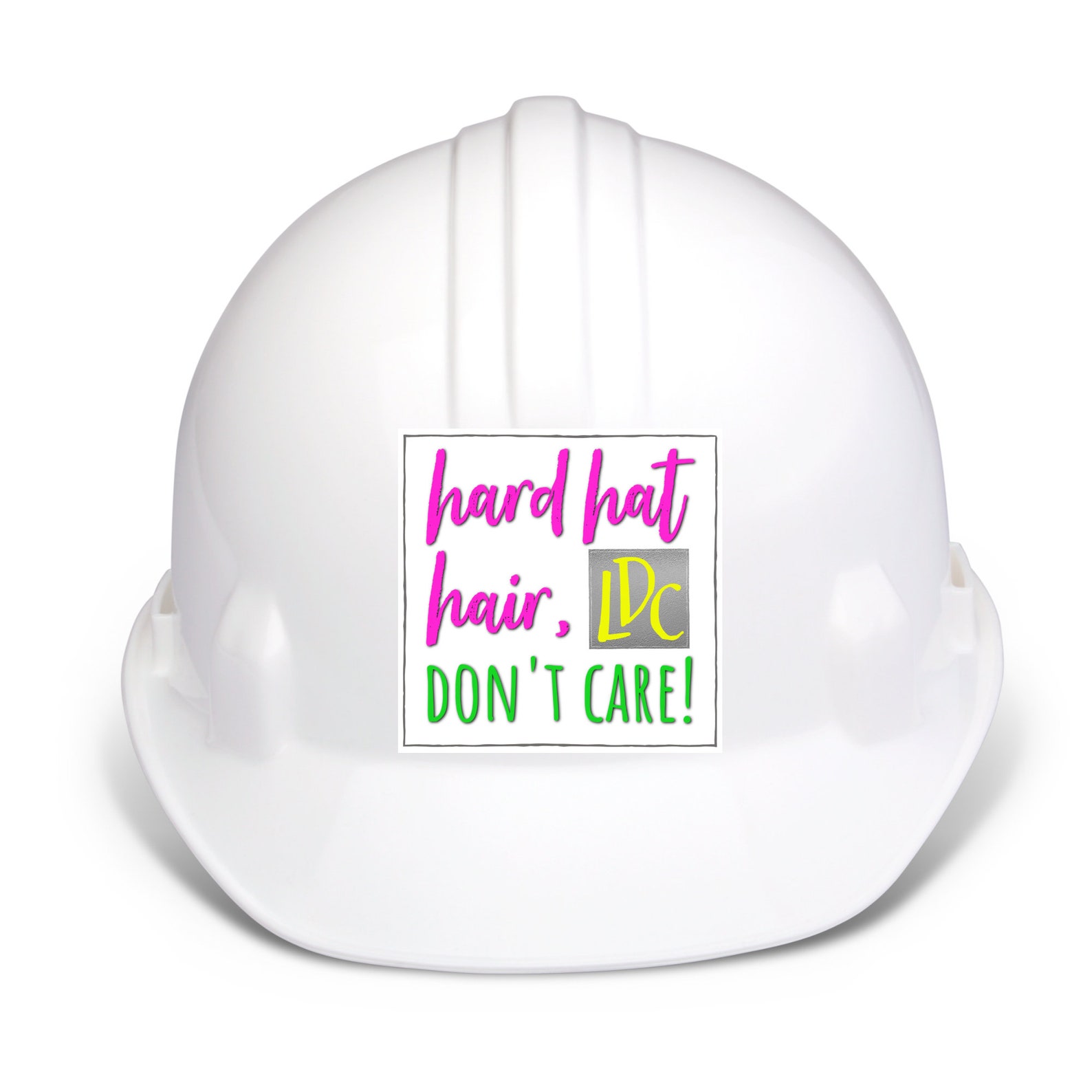 LDC hard hat sticker hard hat hair dont care jw gifts jw Etsy