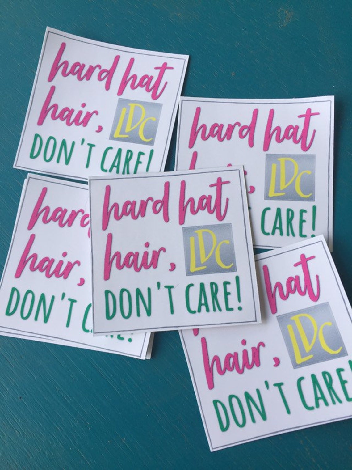 LDC hard hat sticker hard hat hair dont care jw gifts jw Etsy