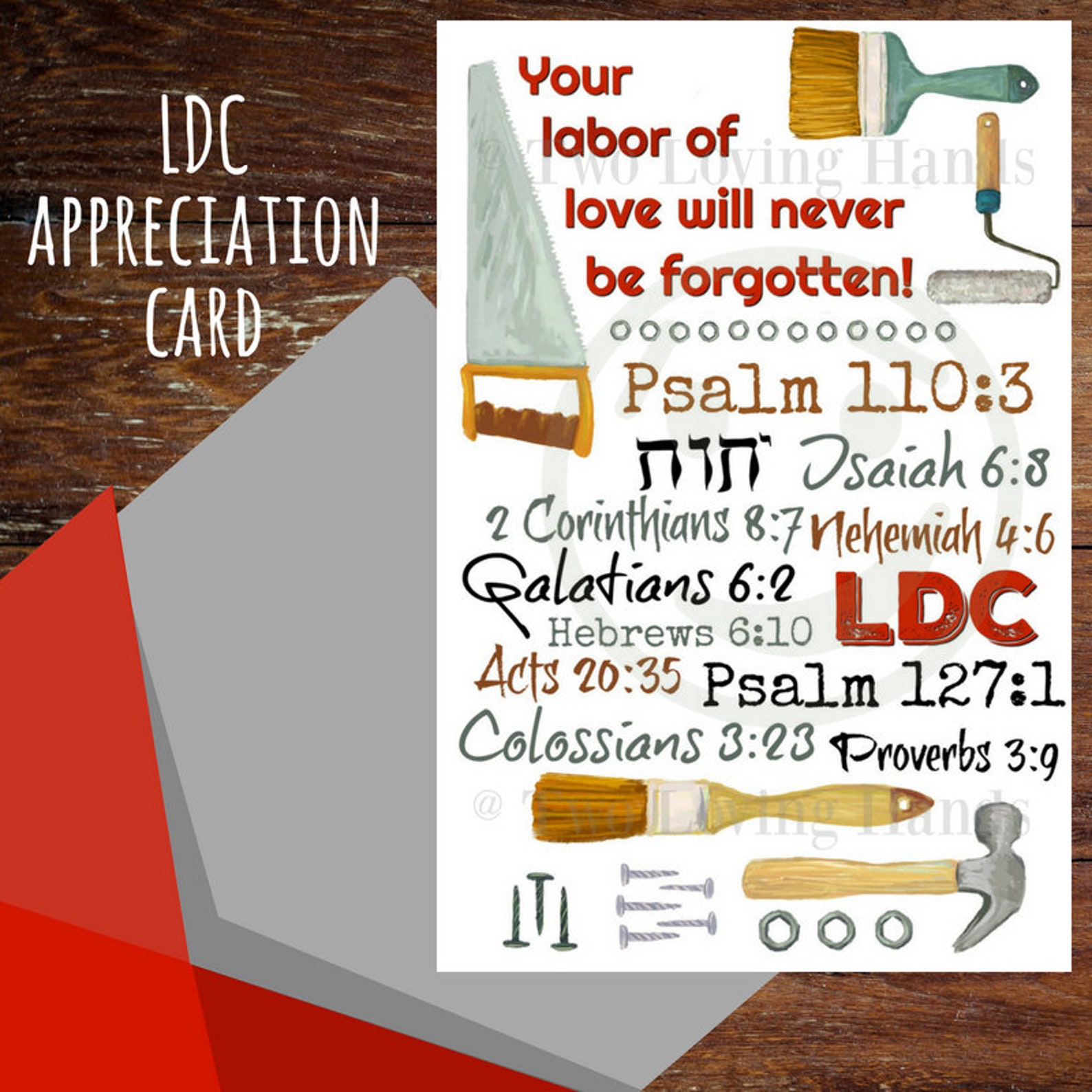 LDC Appreciation Card Jw Cards Jw Elder Jw Pioneers Etsy