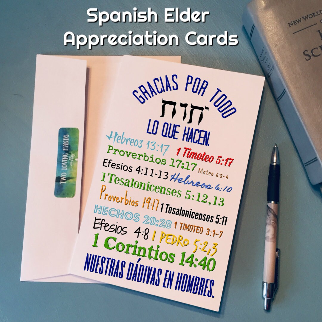 Anciano Gracias tarjeta de agradecimiento jw anciano jw Etsy España