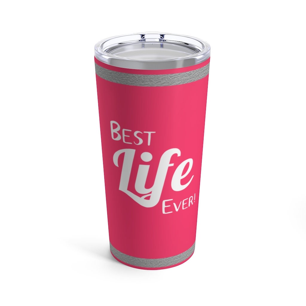 LDC Tumbler 20oz Dishwasher Safe Custom Name Hi Viz Pink Etsy