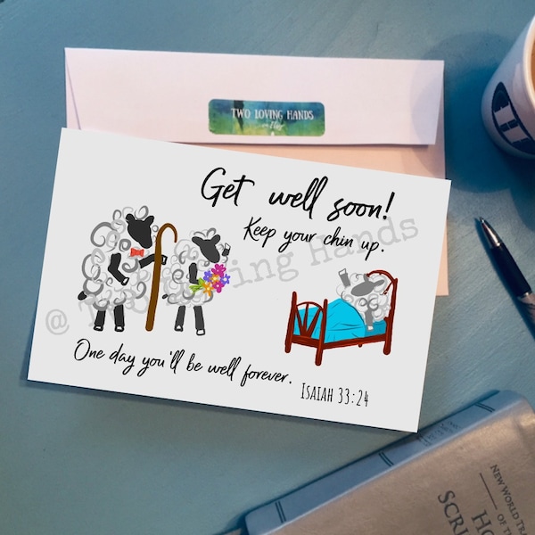 Bible Verses Get Well Card - Etsy