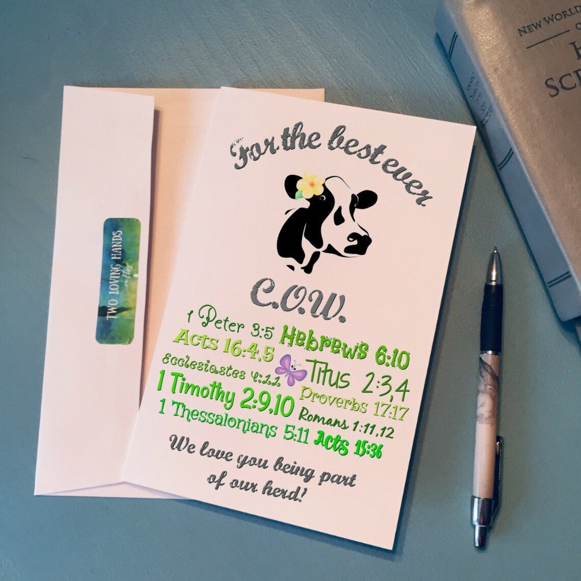 The best ever COW circuit overseer's wife jw card jw | Etsy