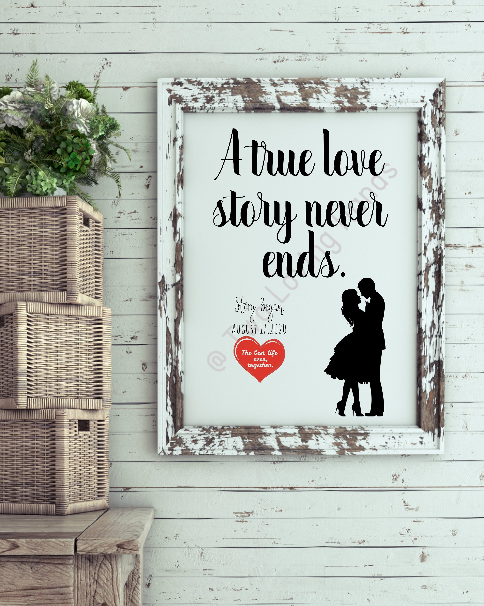 A True Love Story Never Ends Jw Couple Best Life Ever Jw Etsy UK