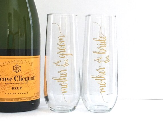 mother of the bride champagne flute