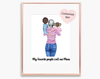Gift for Grandma | Birthday Gift from Grandkids | Mothers Day for Nana Mimi | Keepsake for Grandma | From Grandchildren | My Favorite People