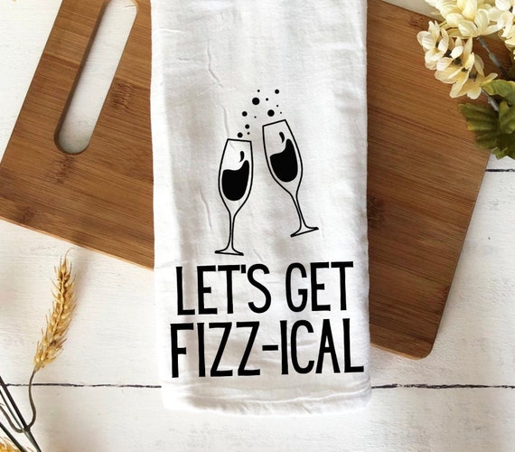 Funny Dish Towels for Hostess Bar Towels Alcohol Gift Set 