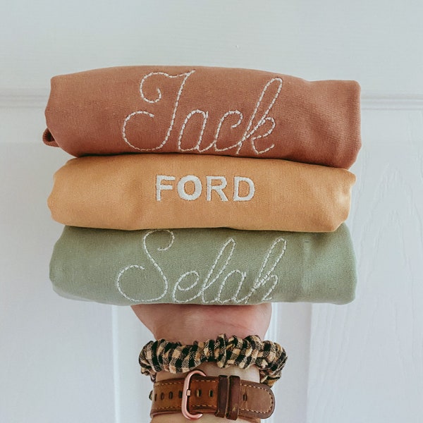 Personalized Crew Neck Sweatshirt (BABY and TODDLER SIZES)
