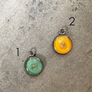 Tiny Vole Bone Resin Pendant Necklace