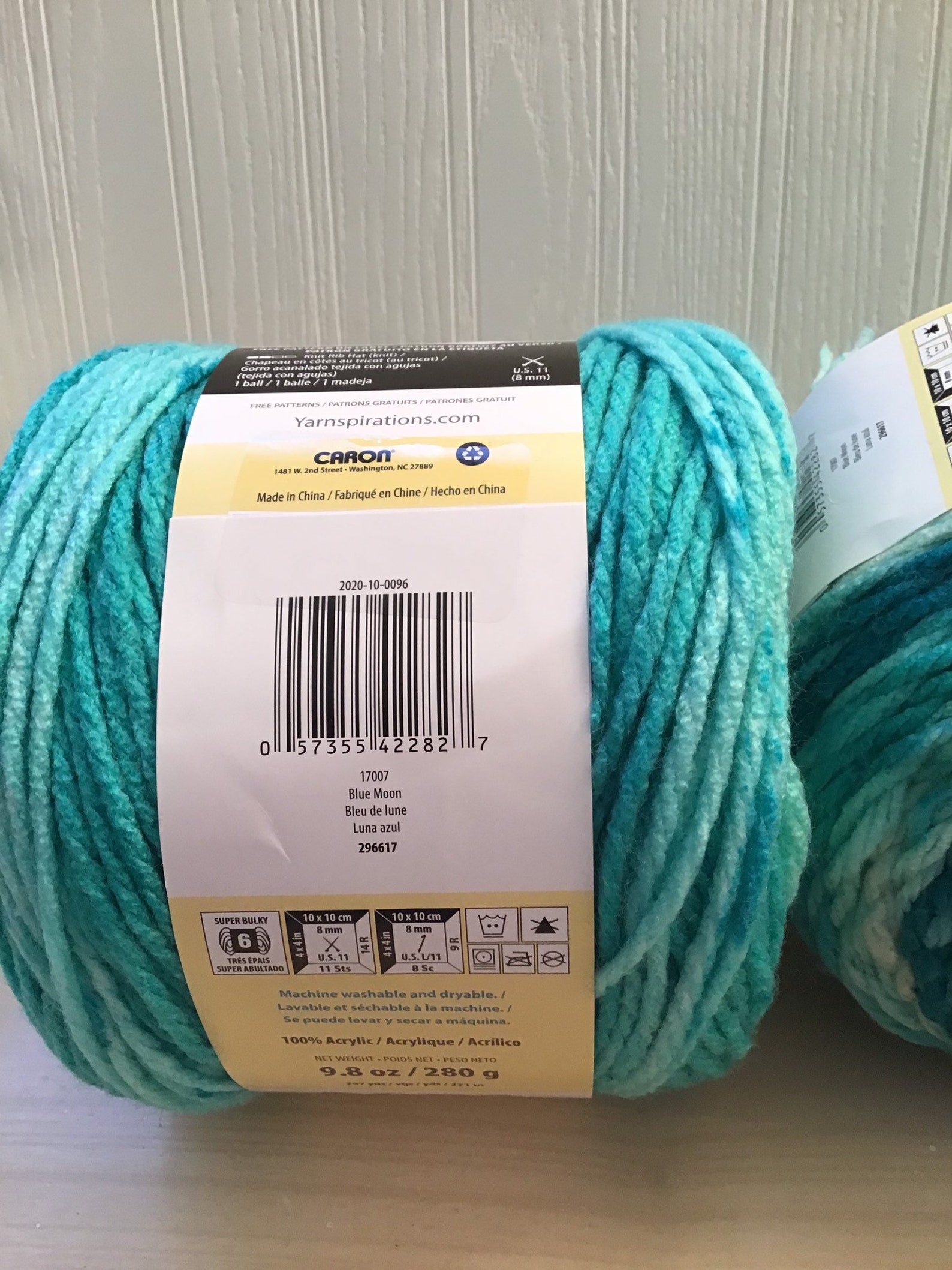 Yarn Caron Chunky Cakes. Color Blue Moon. 2 skeins 594 Etsy
