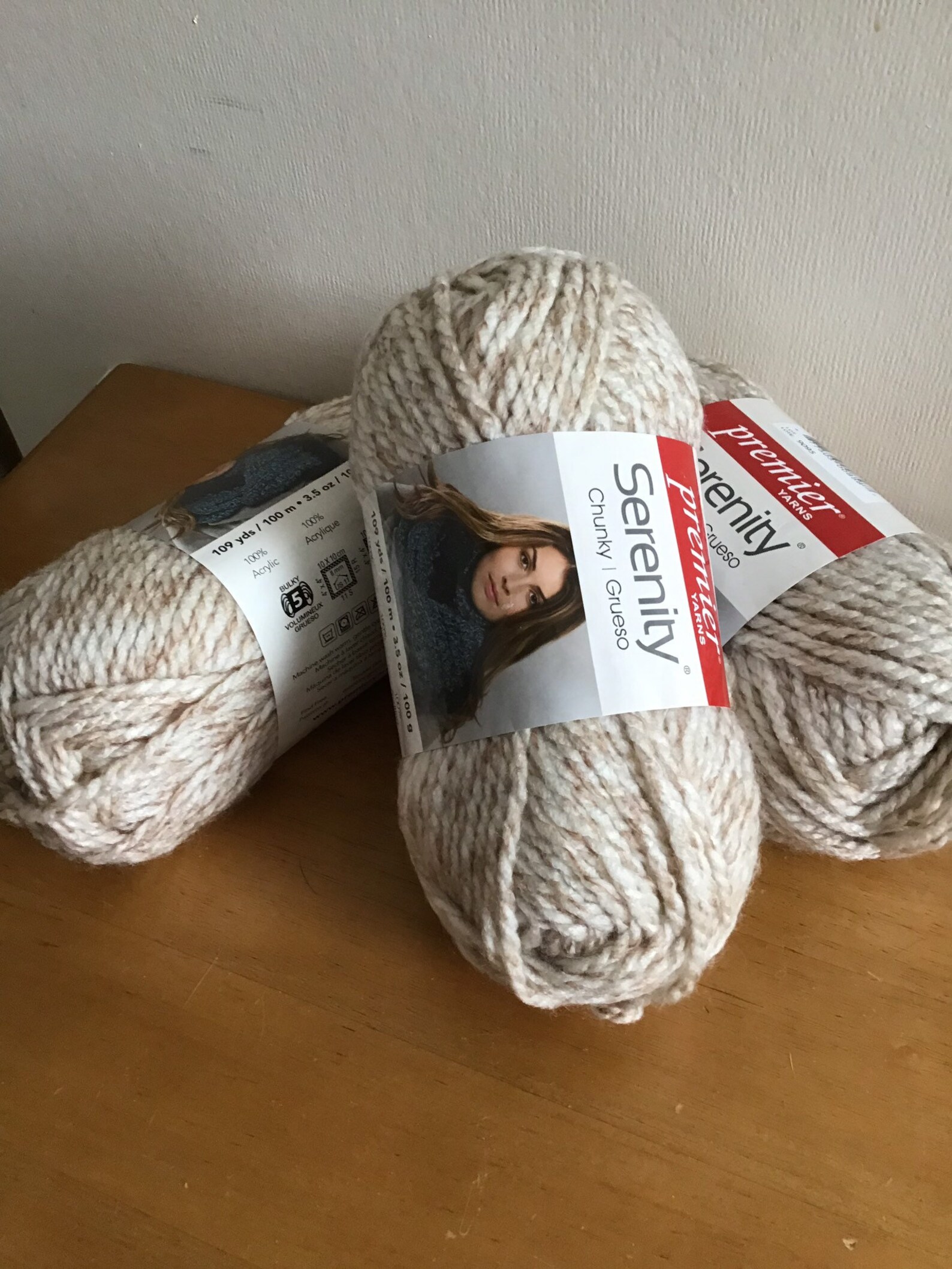 Yarn Premier Yarns Serenity. Color Oatmeal Heather 3 skeins Etsy