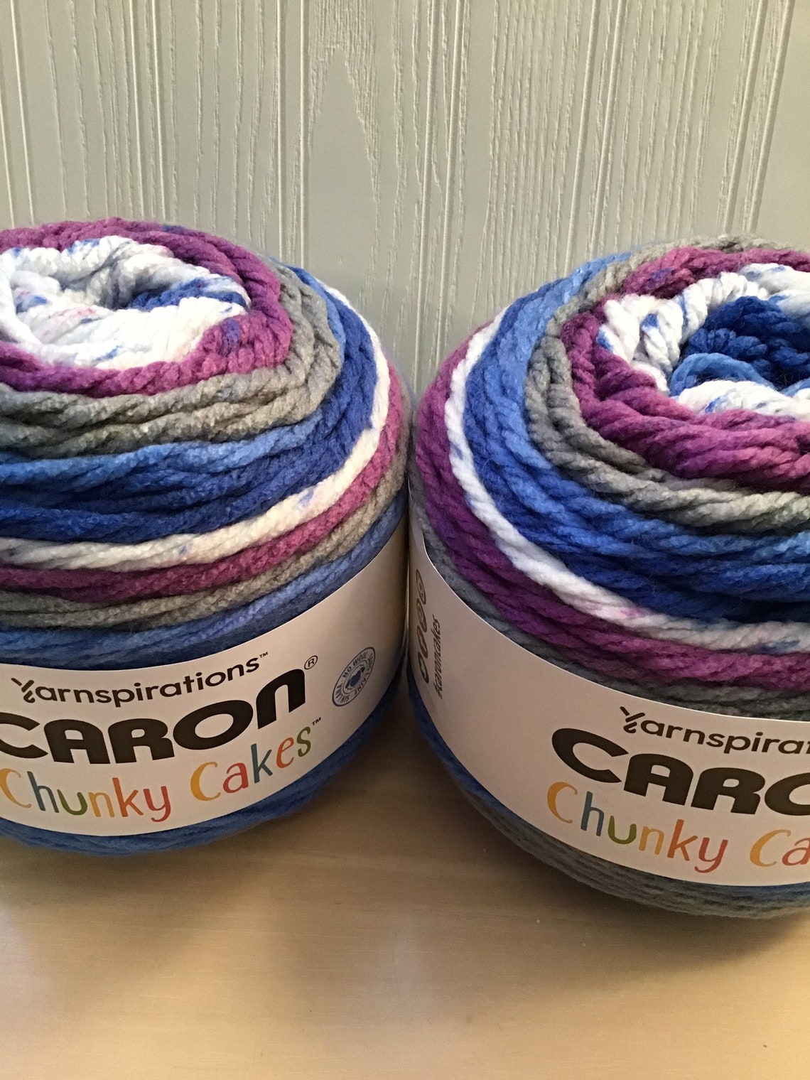 Yarn Caron Chunky Cakes. Color Blueberry Pudding. 2 skeins Etsy