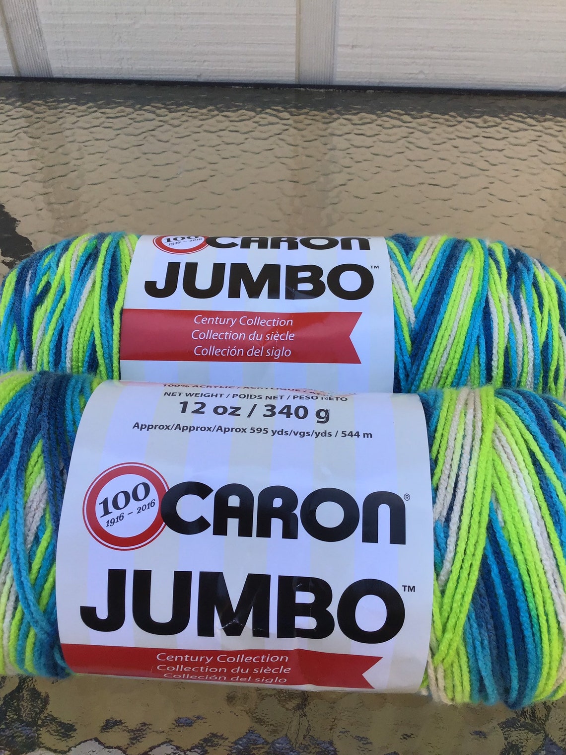Yarn Caron Jumbo. Color Seaside Ombré. 2 Skeins 1190 yards. Etsy
