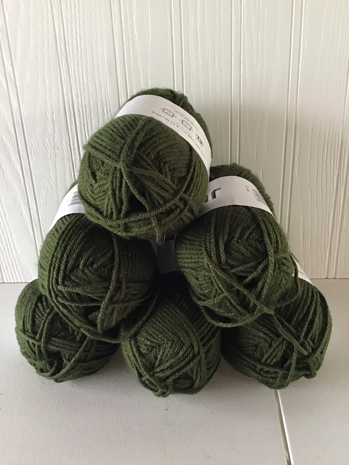 Yarn Premier Just Yarn. Color Pine Green. 6 skeins 786 Etsy