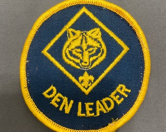 Vintage Scouting Den Leader Patch 