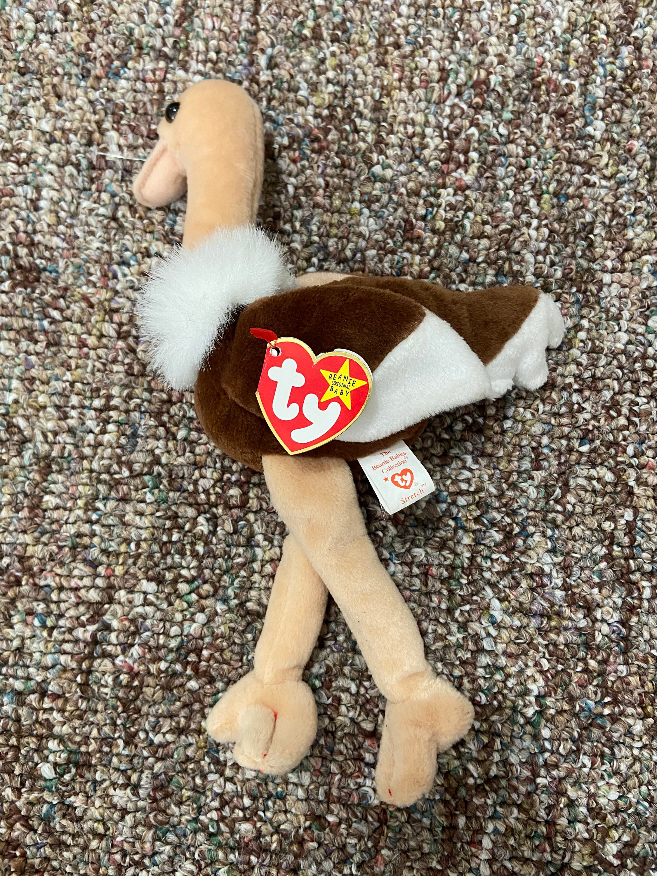 Stuffed Animal Ostrich Beanie Baby Ostrich Stretch Etsy