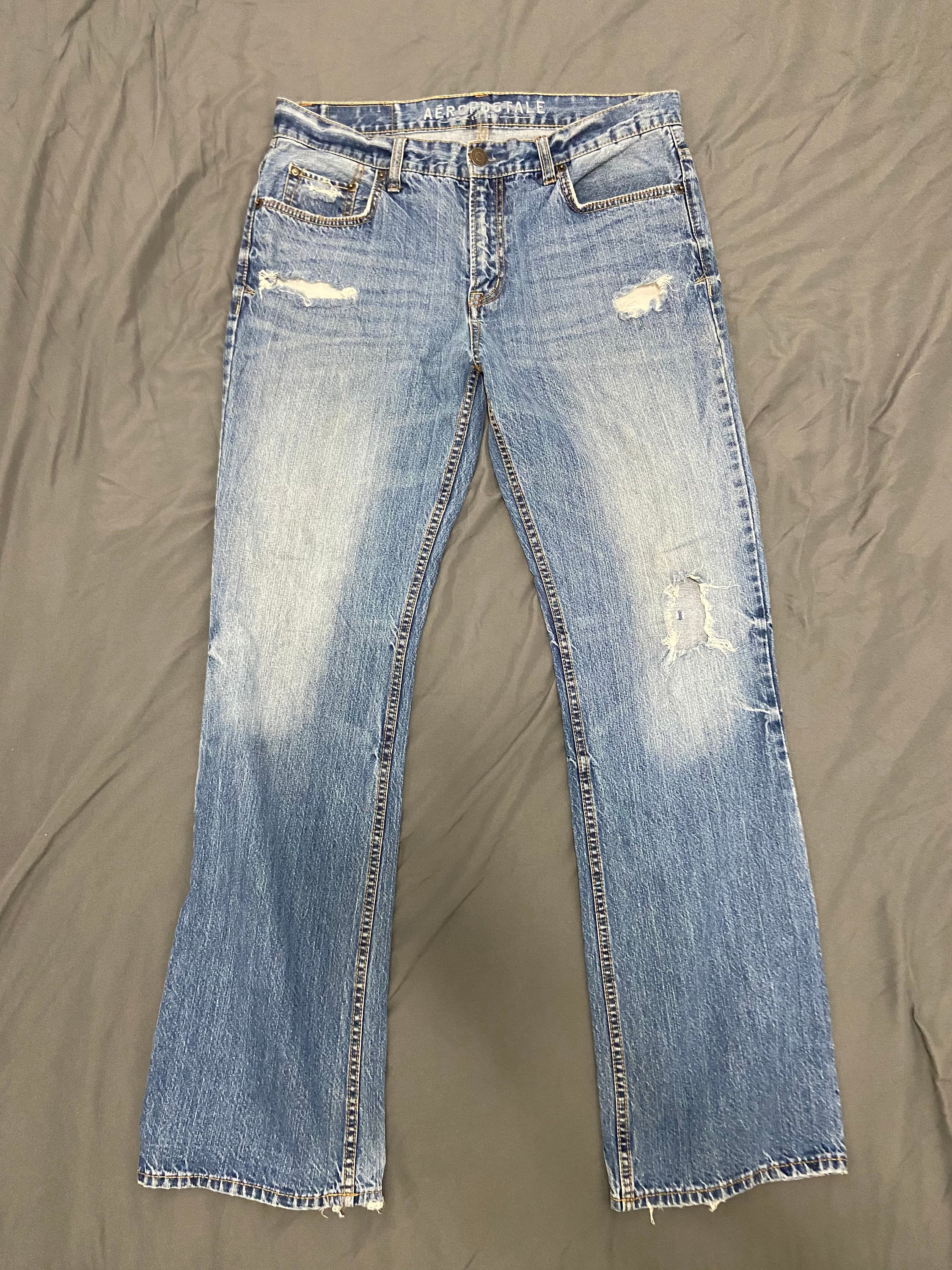 Aeropostale Driggs Slim Bootcut Mens Size 34x34 Jeans Etsy