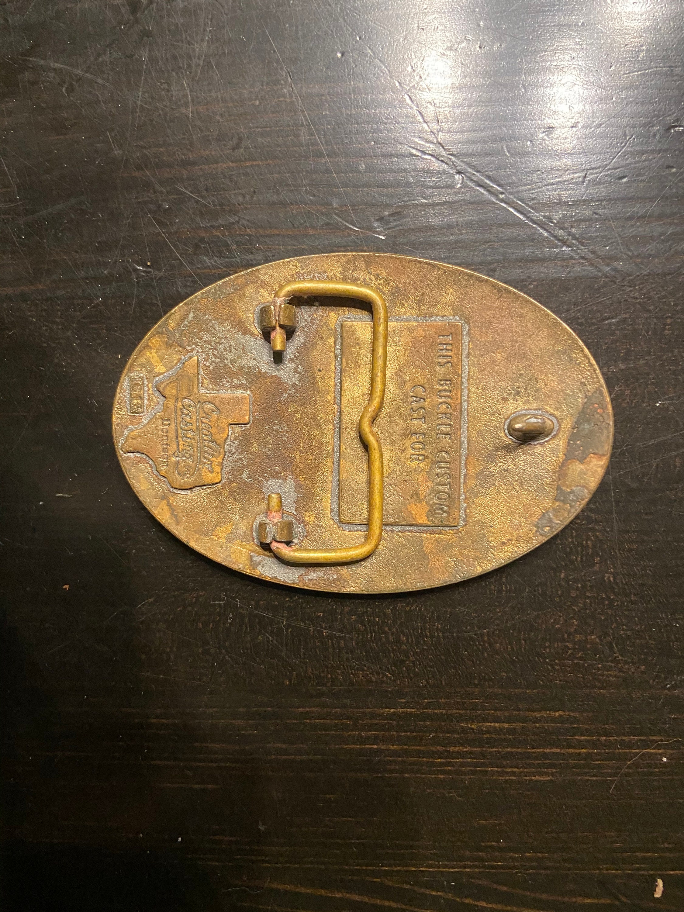 Vintage 1980 Texas RS Hughes Company Belt Buckle Etsy