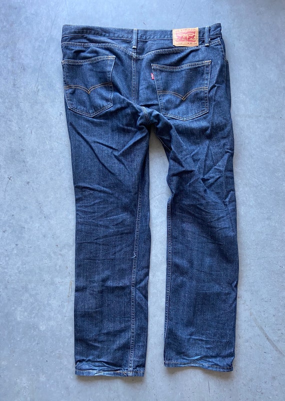 Mens Size 36 X 34 Levis 514 Dark Blue 