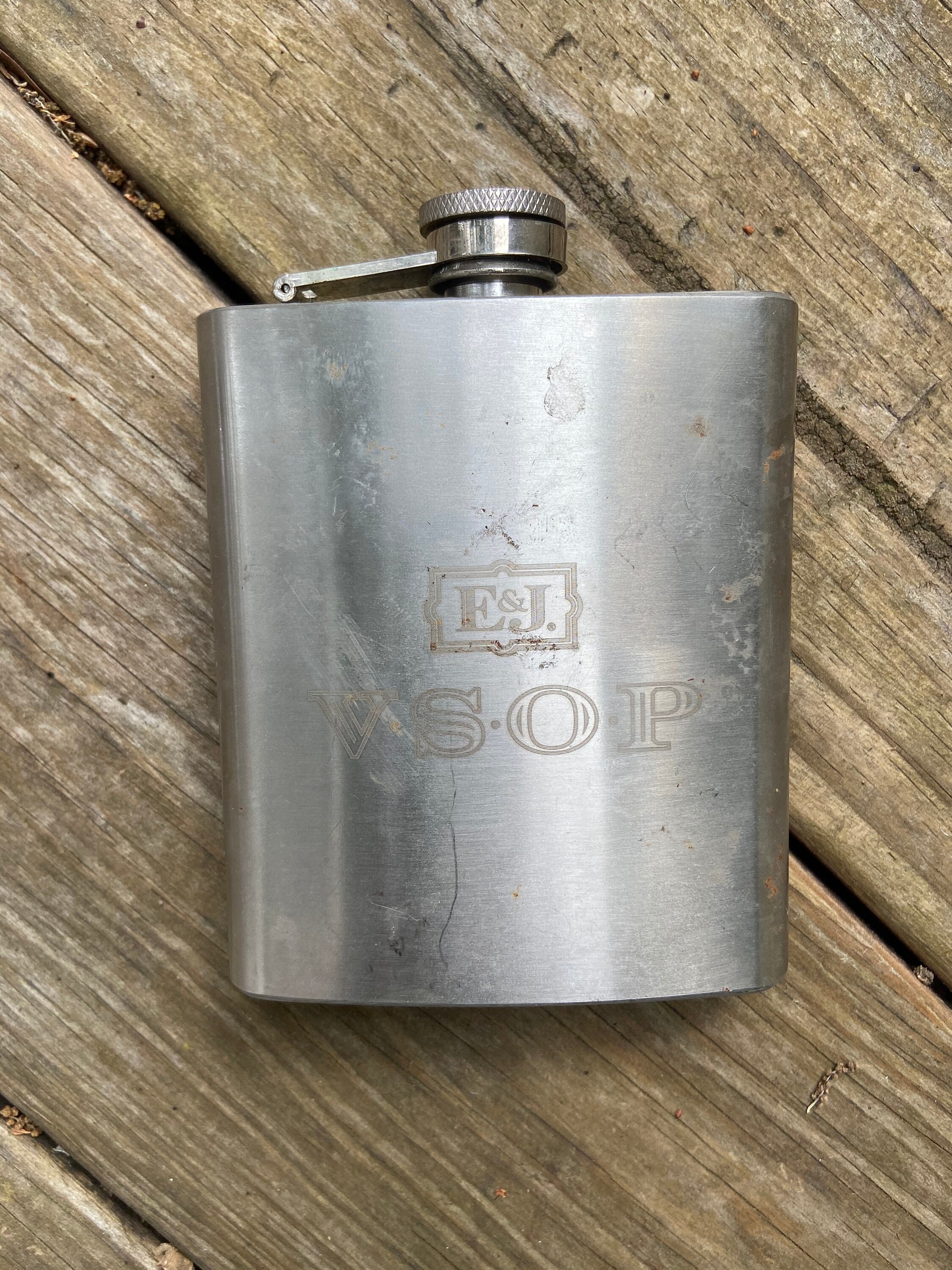 Metal Flask Has some wear inspect pictures Etsy