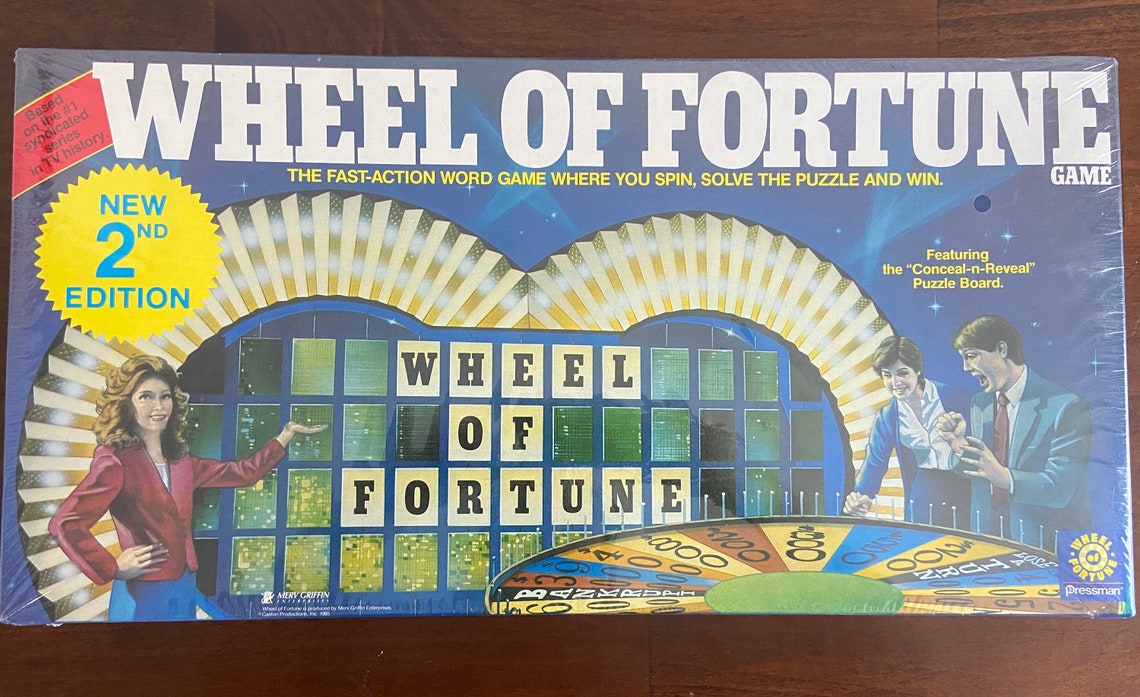Vintage 1986 Wheel of Fortune 2nd Unopened Board Game Etsy