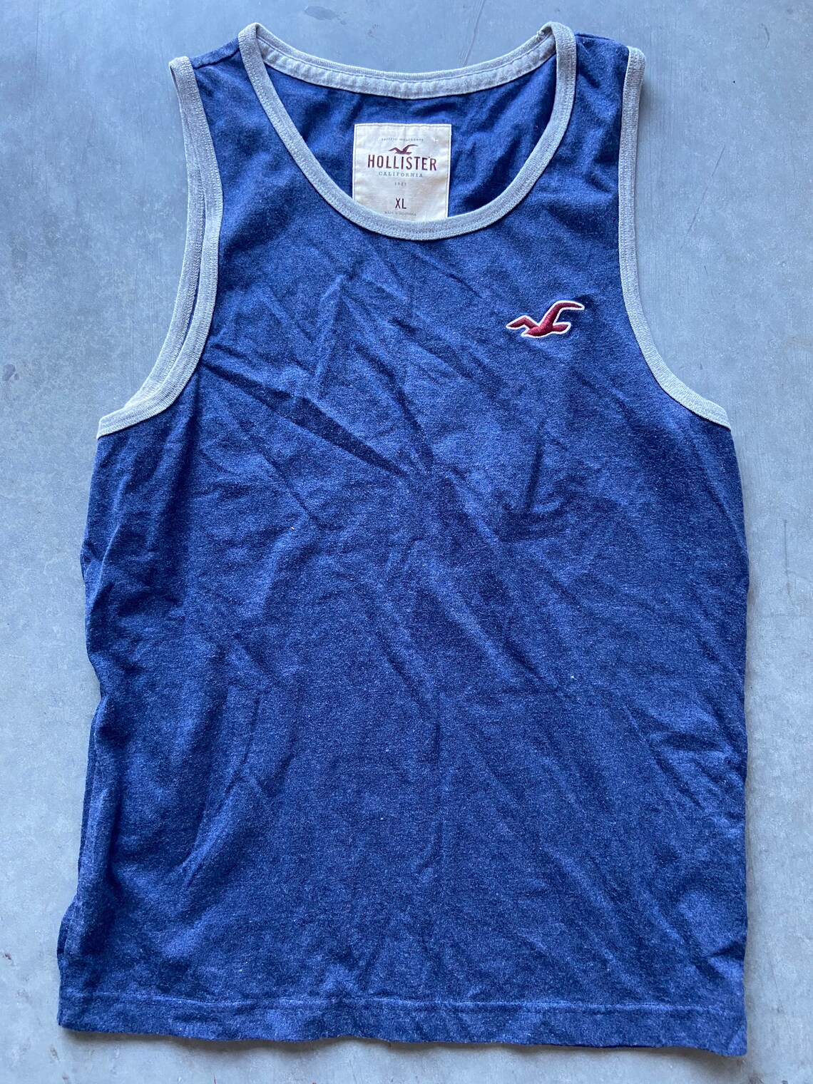Men's XL Blue Hollister Tank Top Etsy