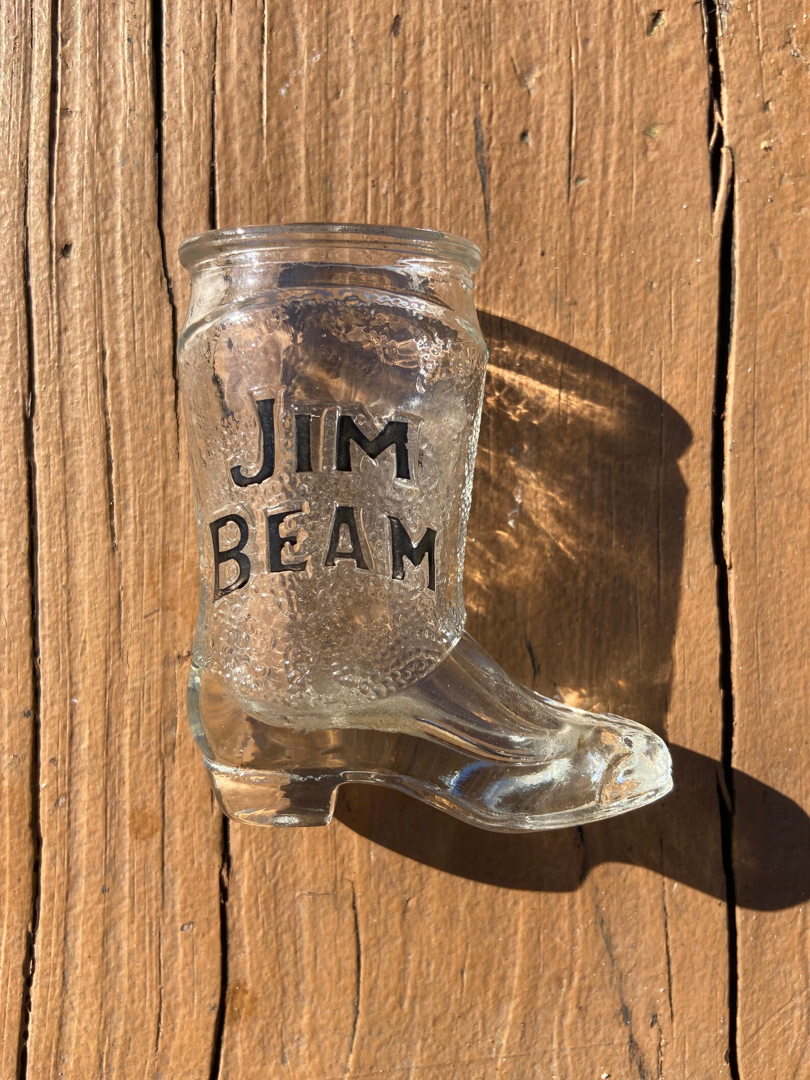 Vintage Shot Glass Jim Beam Cowboy Boot Shot Glass Etsy