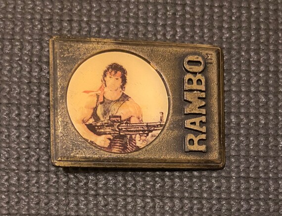 Vintage 1985 Rambo Belt Buckle
