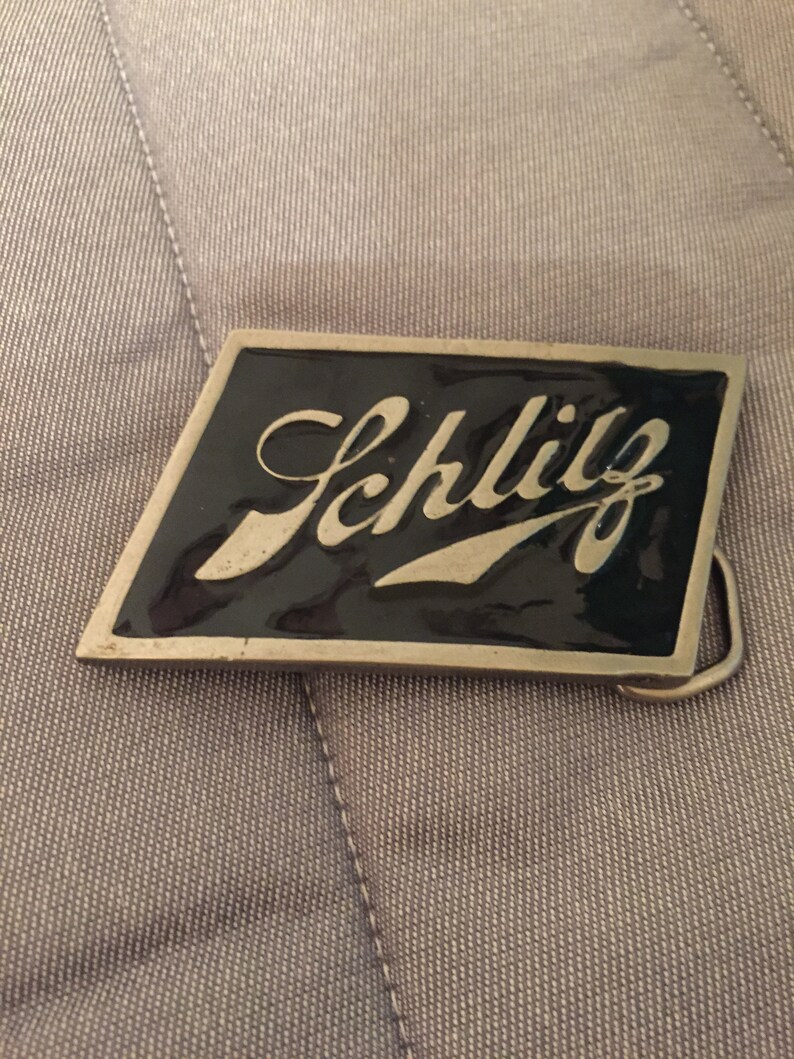 Vintage Schlitz Beer Belt Buckle