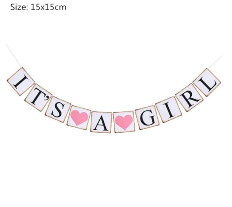 It's a Girl Banner/ Baby Shower Decorations/baby Girl Etsy