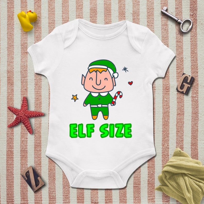Elf personalized baby boy bodysuit First birthday gift Custom baby bodysuit 1st birthday boy girl First birthday boy girl Elf size