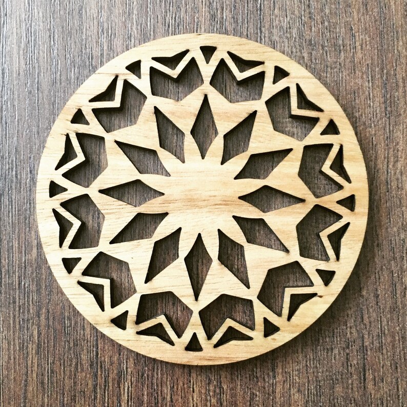 Wooden Coasters Laser Cut Coasters Drink Coasters Timber - Etsy
